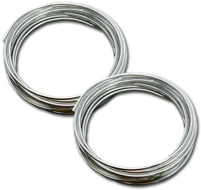 마다꾸미 비즈 공예 DIY 만들기 재료 철사 3mm, 실버, 2개