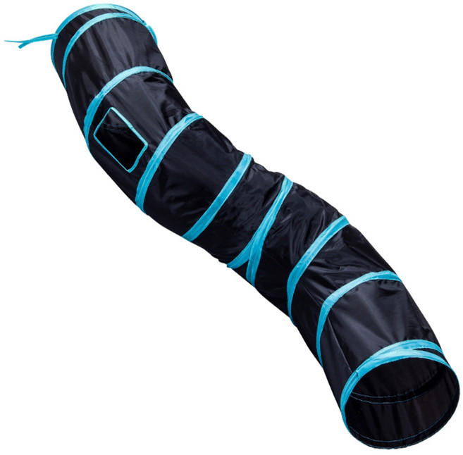 카무라라 고양이 S터널 S형기본, 블랙+블루, 1개