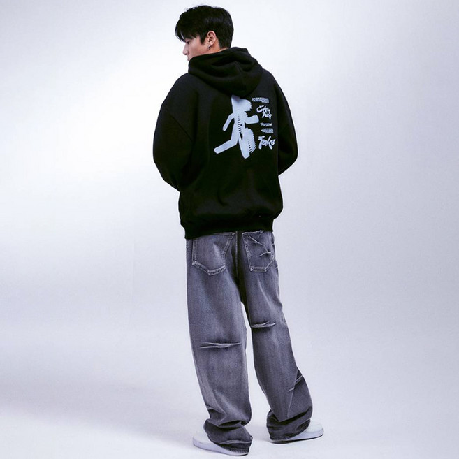 엘리메노 남녀공용 EL 포털 쭈리 후드 티셔츠 ELH0383