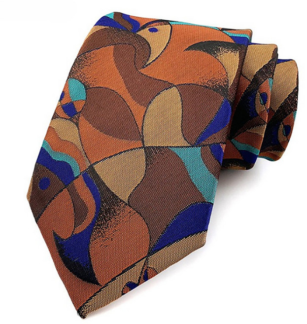 어바웃타이 아라베스크 패턴 플라워 넥타이 TSP1361