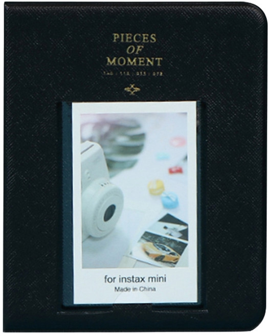소니오 대용량 폴라로이드 포토 앨범 L, 06 블랙, 20매