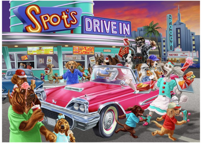 후아다다 제이앤케이상점 퍼즐 22, 1000피스, 혼합, 1개