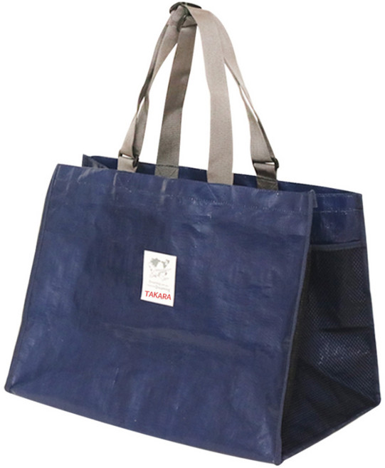 타카라 타포린 길이조절 빅쇼핑백 50 x 35 cm, 네이비, 1개