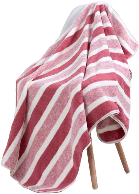 원이네 스트라이프 바스타월 면사, 레드, 1개