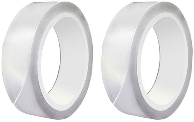 요롬코롬 틈새차단 방수 테이프 3.8cm x 3.2M 투명, 2개