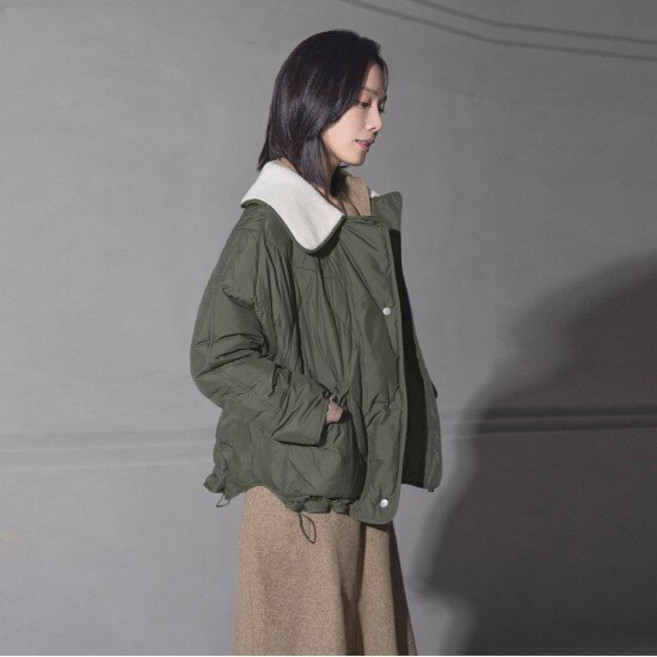 CHATELAINE 女款中輕量鵝絨寬鬆版型夾克 HCCWDW201