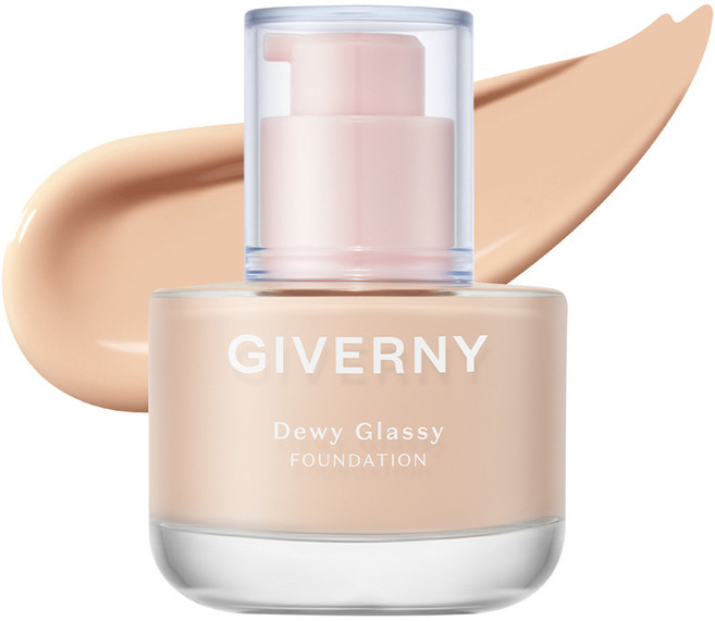 지베르니 듀이 글래시 파운데이션 30ml, 1개, 21NW라이트베이지