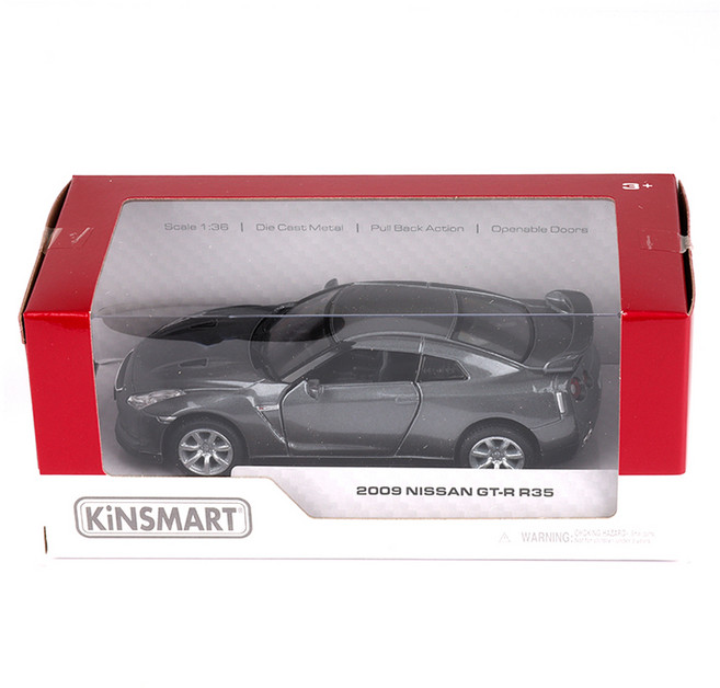 킨스마트 2009 닛산 GT-R R35 완구 KT5340, 그레이, 1개