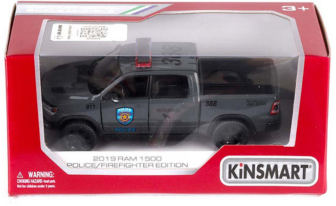 KiNSMAR 2019 道奇 Ram 1500 警車玩具 KT5413PR, 灰色
