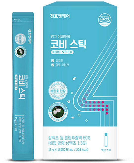 천호엔케어 코비 스틱 15p, 225ml, 1개