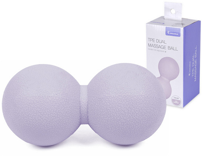 아이워너 TPE 듀얼 마사지 볼, 애쉬라벤더, 1개