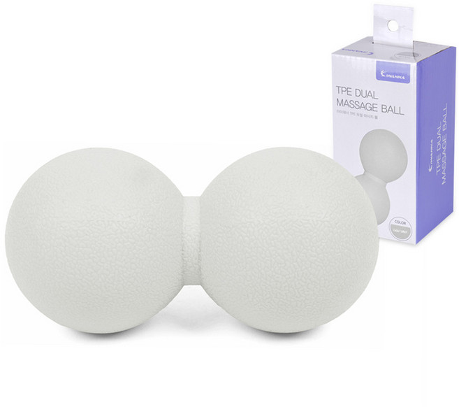 아이워너 듀얼 땅콩 마사지 지압볼, 라이트그레이, 1개