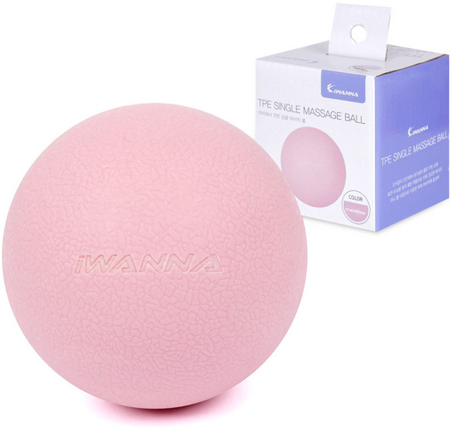 아이워너 TPE 싱글 마사지 볼, 스트로우베리, 1개