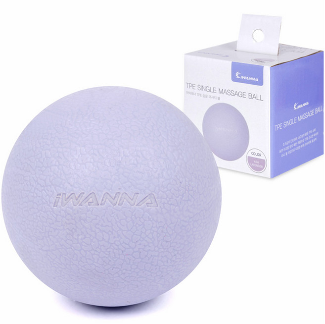 아이워너 TPE 싱글 마사지 볼, 애쉬라벤더, 1개