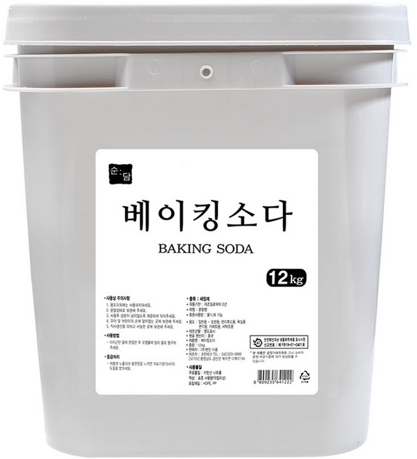 순담 베이킹소다, 12kg, 1개