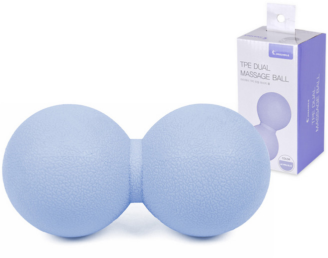 아이워너 TPE 듀얼 마사지 볼, 스카이웨이블루, 1개