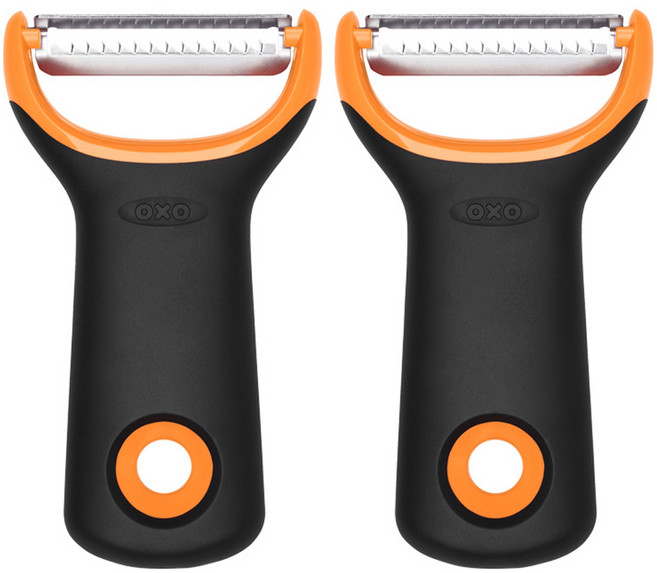 옥소 굿그립 프렙 채칼 필러, 블랙, 2개