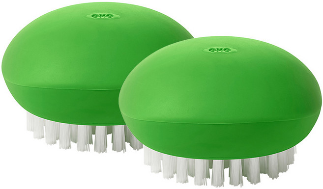 옥소 굿그립 야채 브러쉬 혼합색상, 1개, 2개