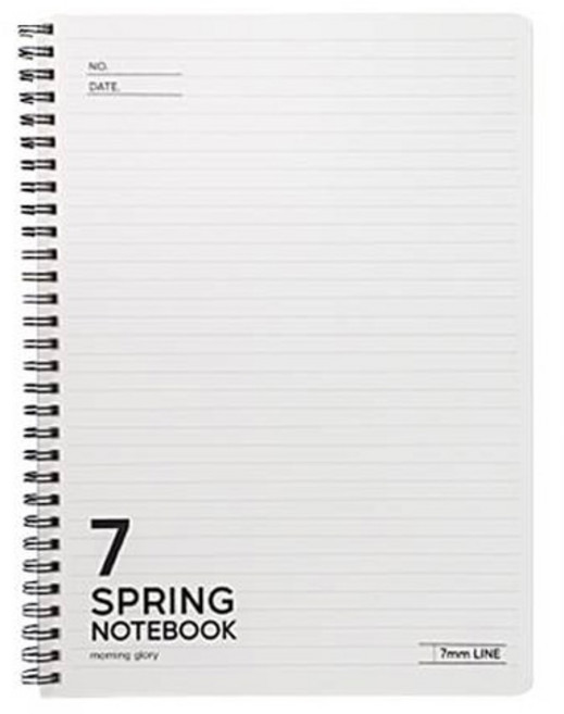 모닝글로리 PP 스프링 칠팔구노트 7mm 라인 16절/좌철, 랜덤발송, 1개