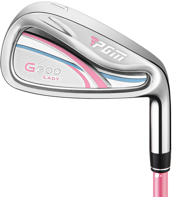 PGM Golf 女用高爾夫碳纖維7號鐵桿 粉紅 G300, L, 34度