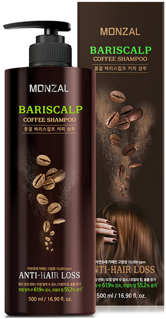 몽잘 바리스칼프 샴푸 커피, 500ml, 1개
