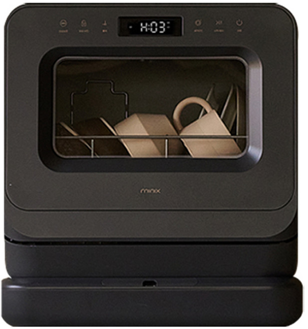 미닉스 미니 식기세척기 PRO 3인용, 차콜그레이, MNDW-110CG, 고객직접설치