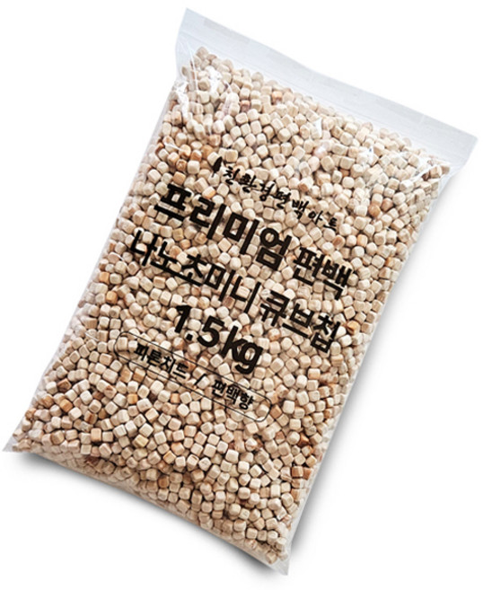 친환경편백아트 프리미엄 편백 나노 초미니 큐브칩 혼합색상, 1.5kg, 1개