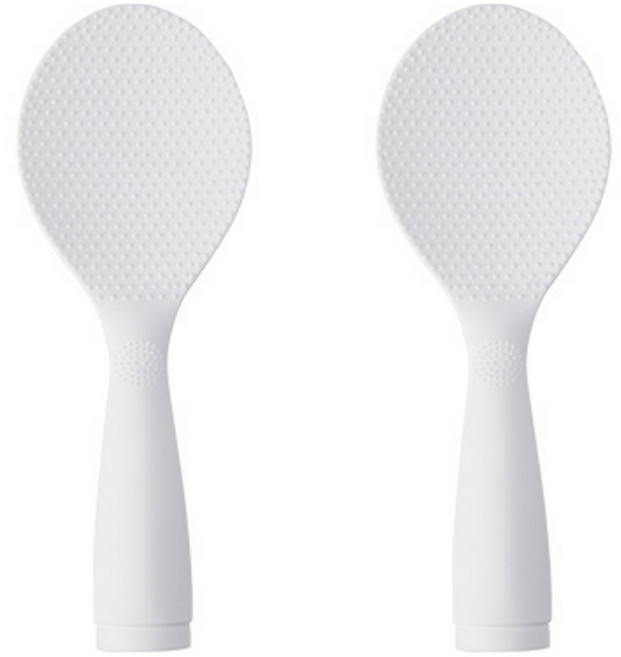 맘툴 밥알이 안붙는 스탠딩 밥주걱, 화이트, 2개