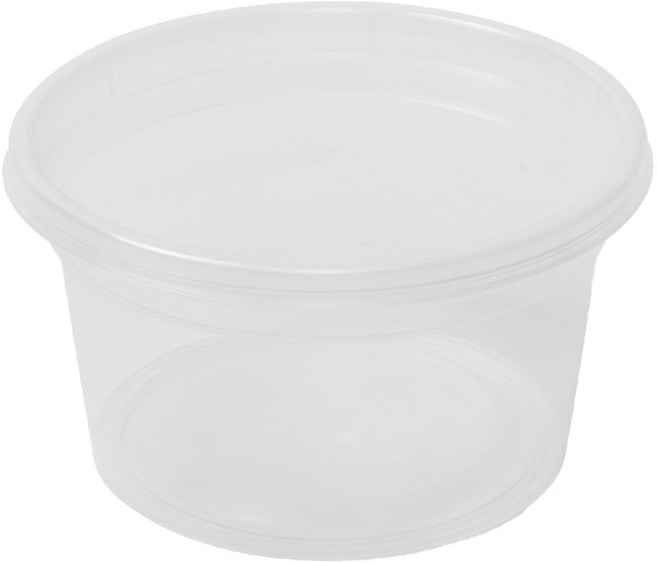 해피팩 포장 반찬 원형 사출용기 BW350, 50개, 1개입