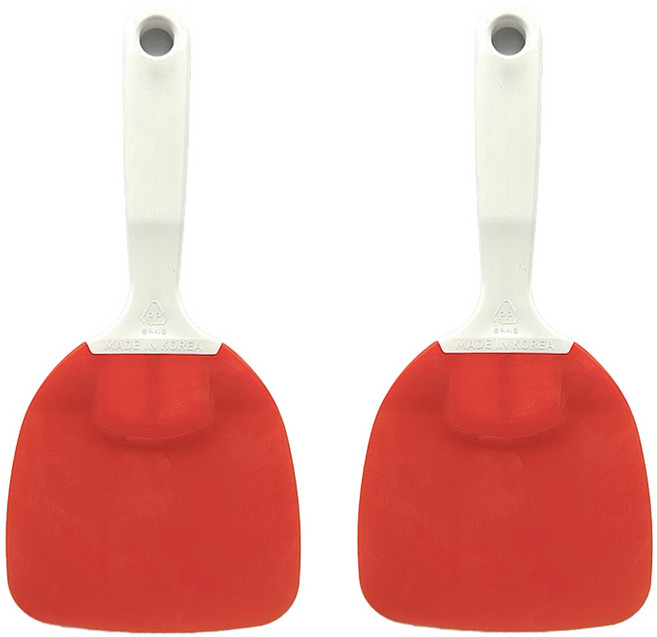 스내지 싹쓸이 다용도 주걱 대, 빨강색, 2개