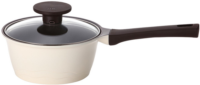 PN풍년 마레 밀크 편수 냄비, 18cm, MILKCREAM, 1개