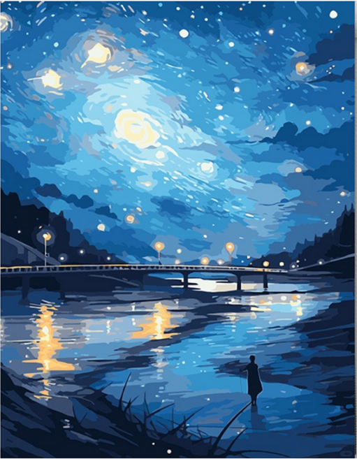 DIY 명화 그리기, W13 별 헤는 밤산책, 1개