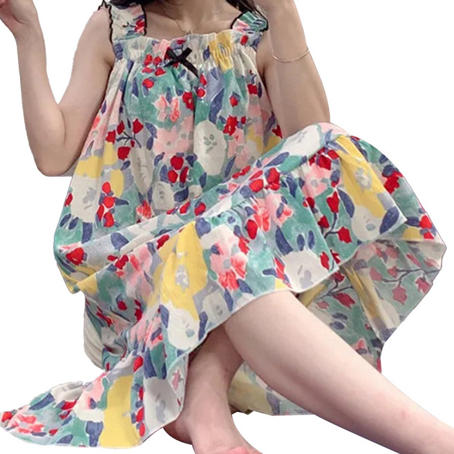 메이크마인 여성용 골프 탈부착 가슴패드형 프리미엄 샤워가운 55 x 80 x 2 cm, 유화꽃, 1개