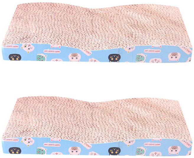 데이소이 고양이 해피 캣 평판형 스크래쳐 M, 블루, 2개