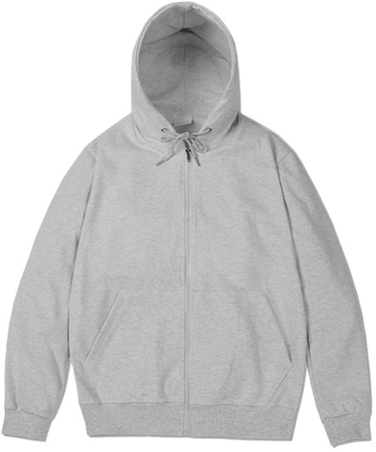 플레이즈 남성용 스트링 후드 베이직 집업 자켓