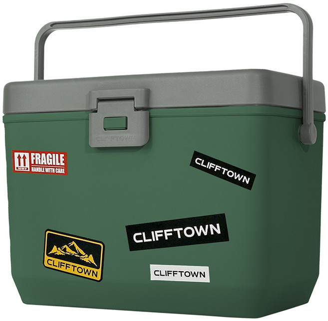 클리프타운 대용량 아이스박스, 터프그린, 14L