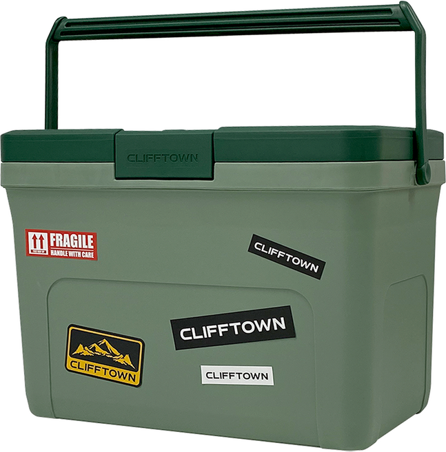 클리프타운 테이블 아이스박스, 포레스트 그린, 28L