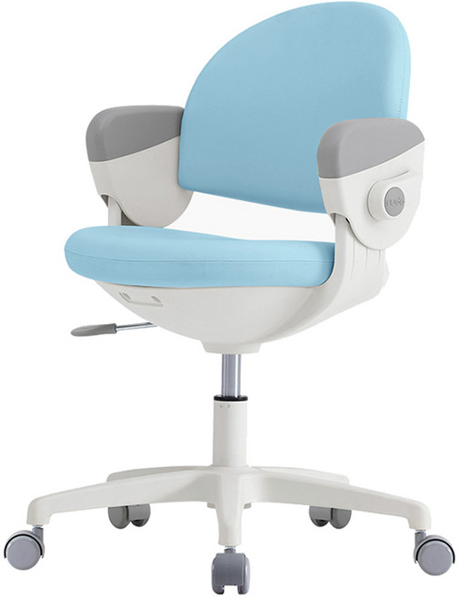 생활지음 루다 회전형 중심봉 일반바퀴 어린이 의자, 스카이블루