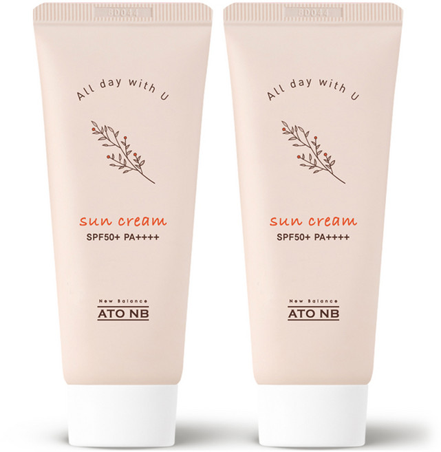 아토엔비 선크림 SPF50+ PA++++, 50ml, 2개