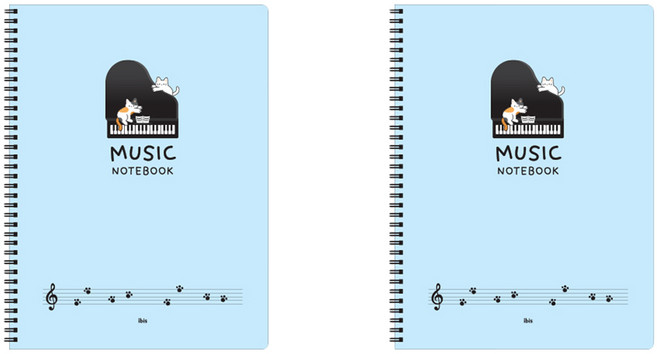 아이비스 음악 스프링 노트 12723, 블루, 2개