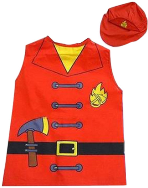 캐스비 플레이 역할조끼 소방수의상 세트, 혼합색상, 1세트