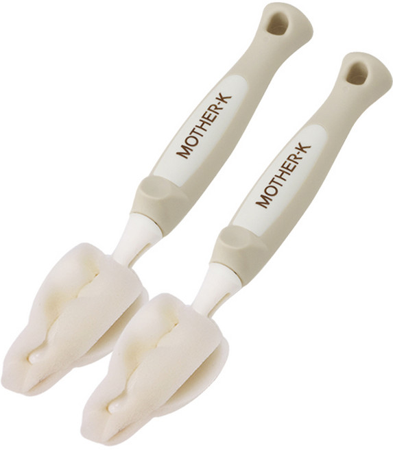 마더케이 젖꼭지 세척 브러쉬 2p 세트, 1세트, 크림