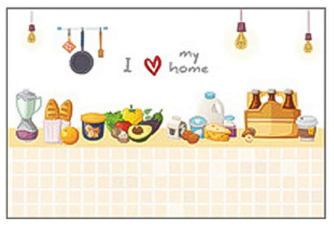 블럭마트 주방 방수 타일 벽 스티커 type2, 1개