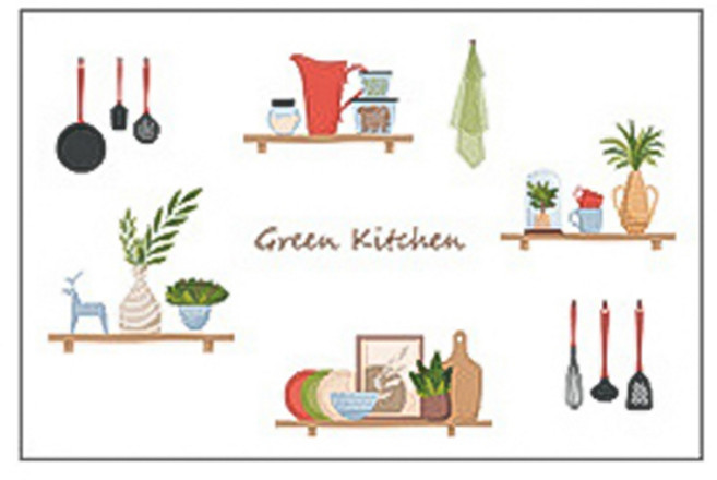 블럭마트 주방시트지 방수 타일 벽 스티커 type7, 1개