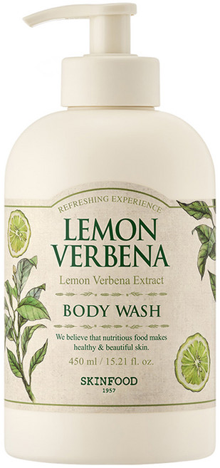 SKINFOOD 檸檬馬鞭草身體沐浴乳, 450ml, 1瓶