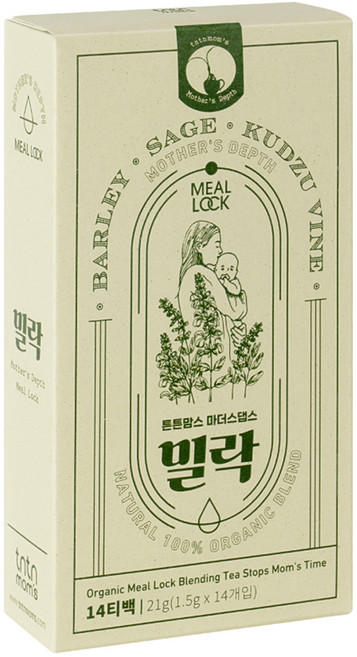 튼튼맘스 마더스댑스 밀락 14티백, 21g, 1개