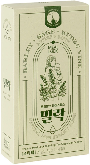 튼튼맘스 마더스댑스 밀락 14티백, 21g, 1개 - 쿠팡