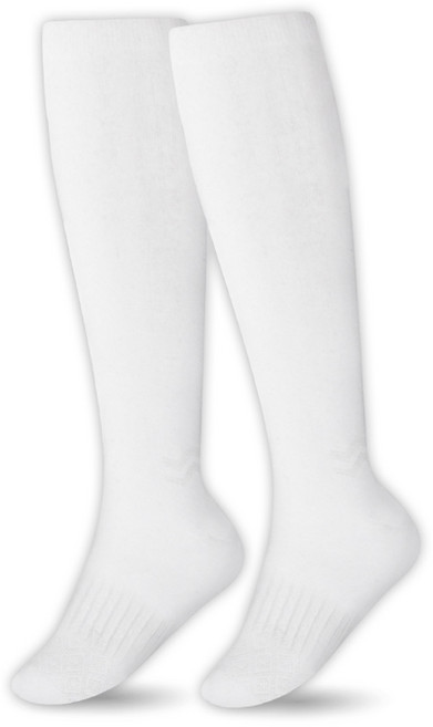 크로커다일 여성용 골프 논쿠션 린다 베이직 니삭스 CD212, 화이트, 1세트