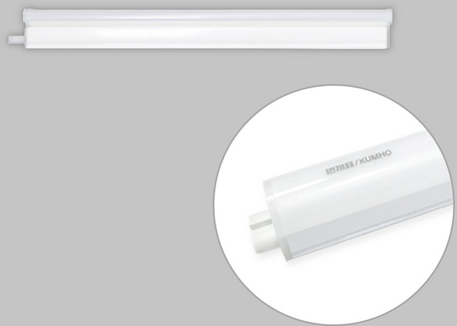 번개표 원하 간접조명 T5 간접등플리커프리 주광색 LED5W 300mm, 화이트