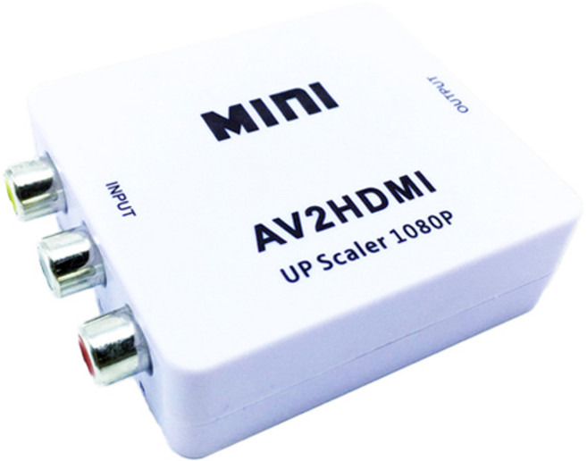 LAN Star AV轉換器 3RCA to HDMI 支援1080P 單向 白色, LS-AV2HD, 1個